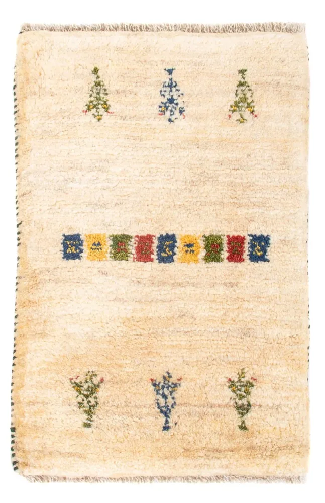Gabbeh-teppe - persisk - 60 x 40 cm - flerfarget