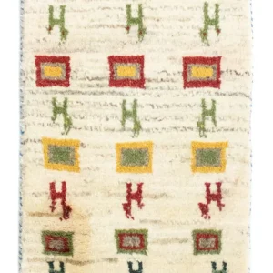 Gabbeh-teppe - persisk - 60 x 40 cm - flerfarget