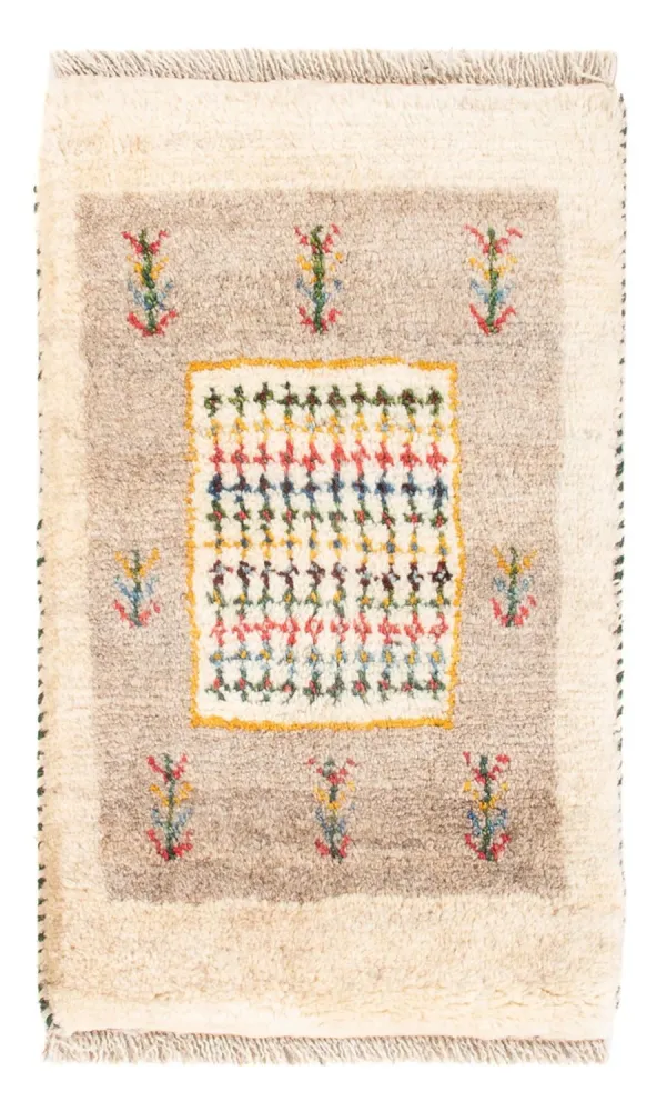 Gabbeh-teppe - persisk - 60 x 40 cm - flerfarget