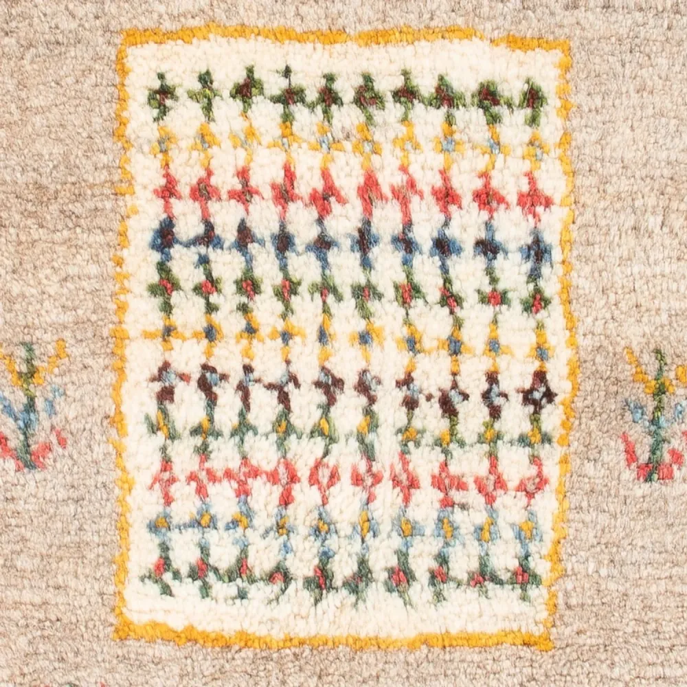 Gabbeh-teppe - persisk - 60 x 40 cm - flerfarget