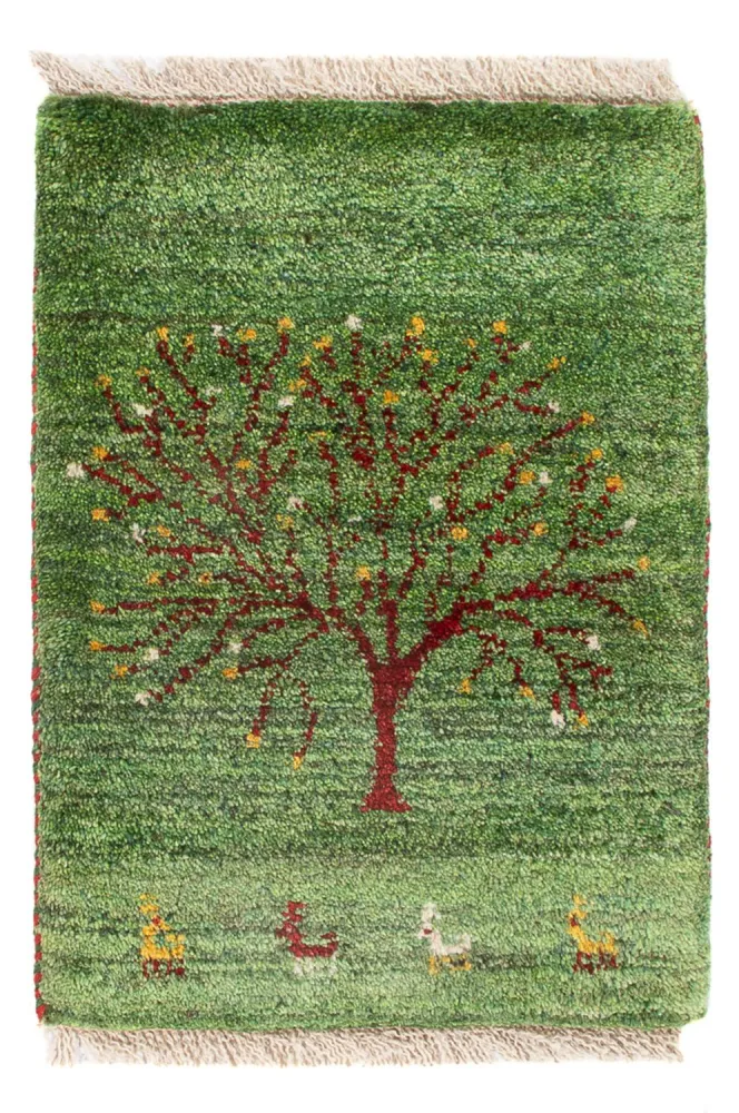 Gabbeh-teppe - persisk - 60 x 40 cm - flerfarget