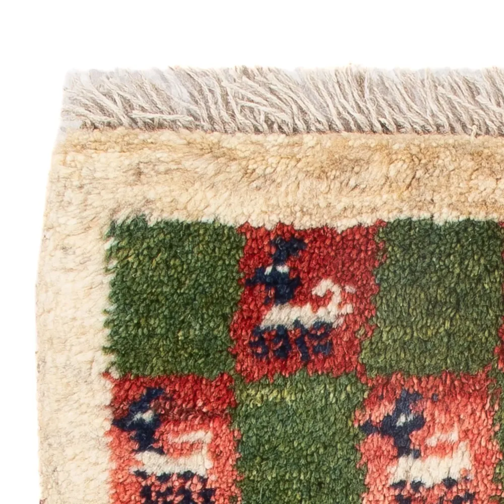 Gabbeh-teppe - persisk - 60 x 40 cm - flerfarget