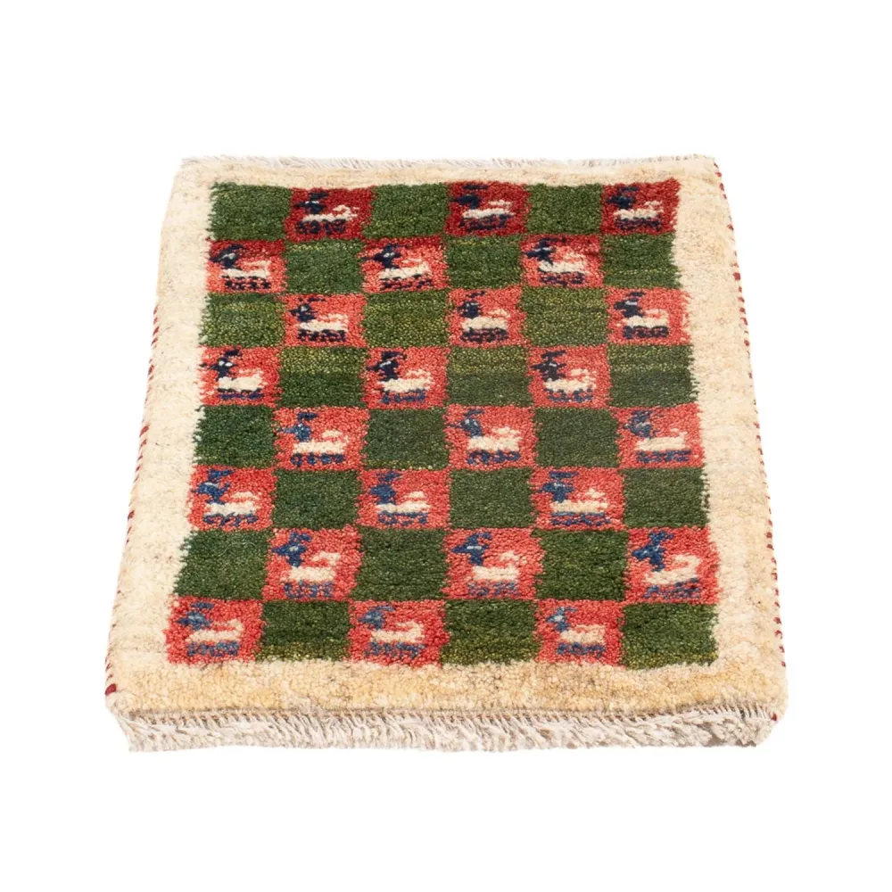 Gabbeh-teppe - persisk - 60 x 40 cm - flerfarget