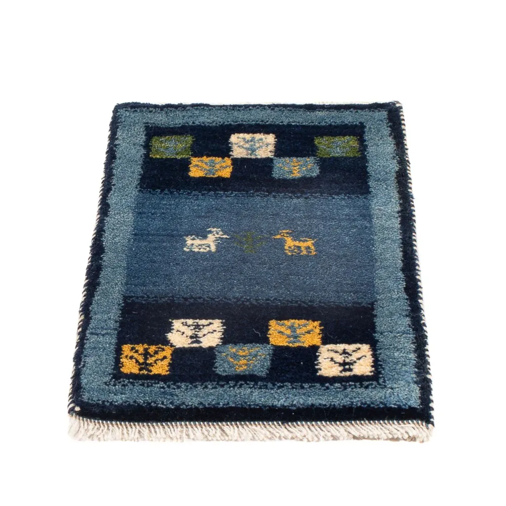 Gabbeh-teppe - persisk - 60 x 40 cm - flerfarget