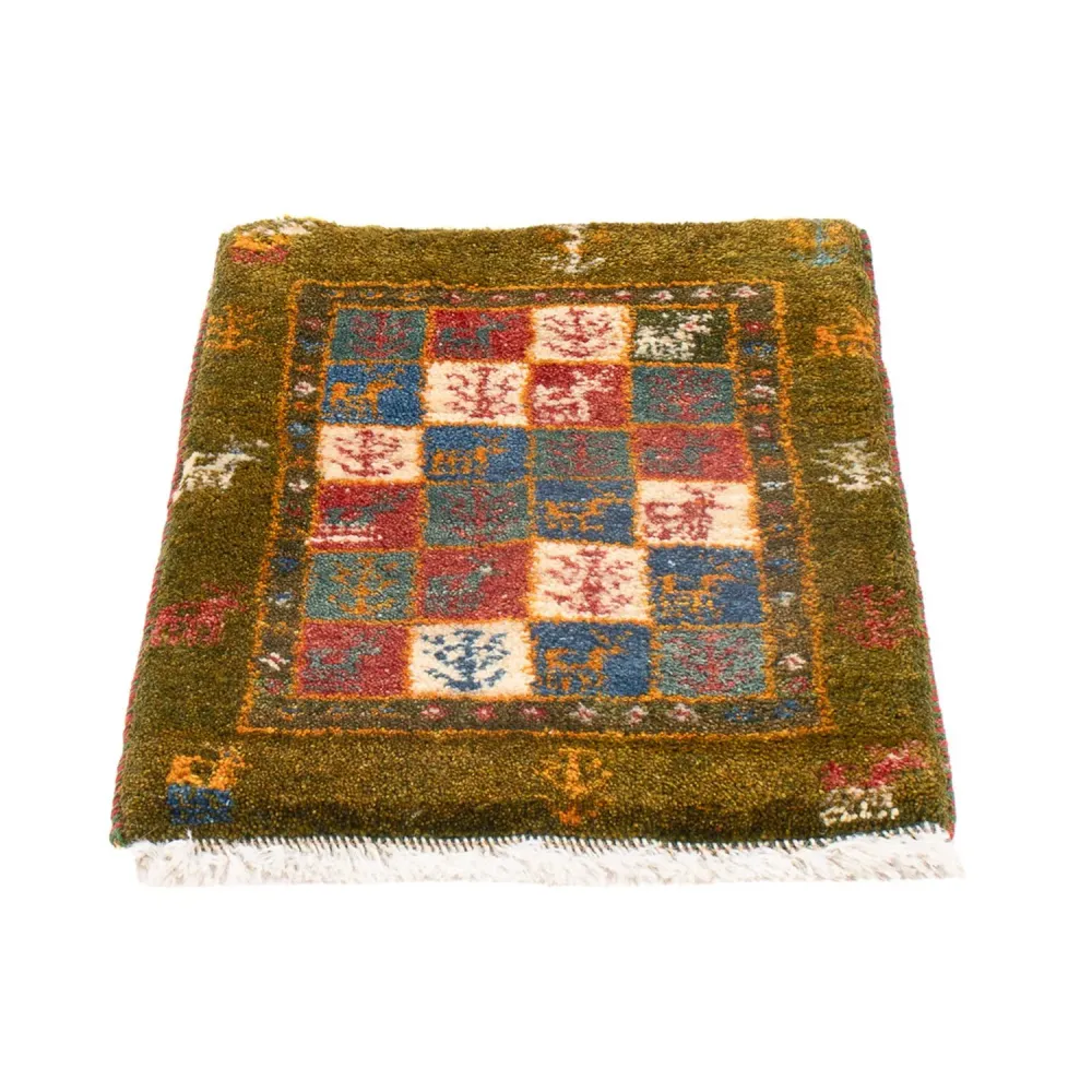 Gabbeh-teppe - persisk - 60 x 40 cm - flerfarget