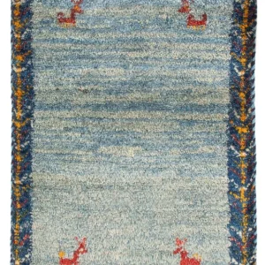 Gabbeh-teppe - persisk - 60 x 40 cm - flerfarget