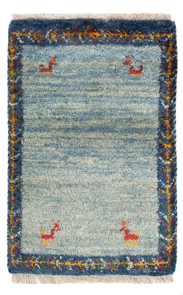 Gabbeh-teppe - persisk - 60 x 40 cm - flerfarget