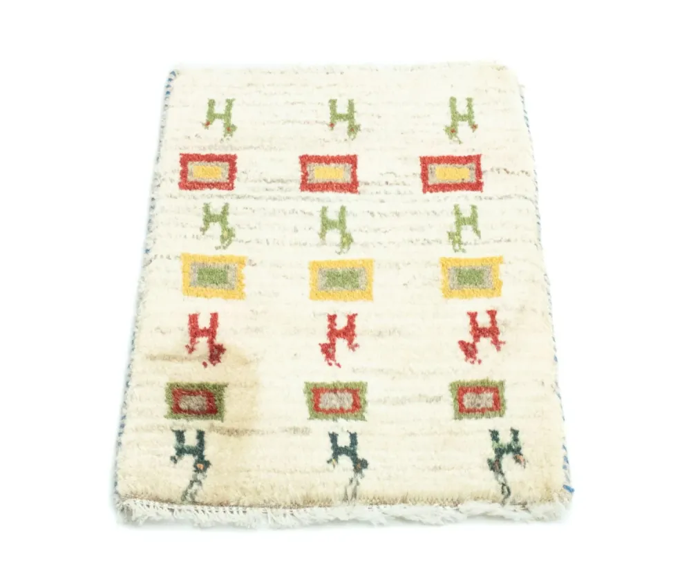Gabbeh-teppe - persisk - 60 x 40 cm - flerfarget