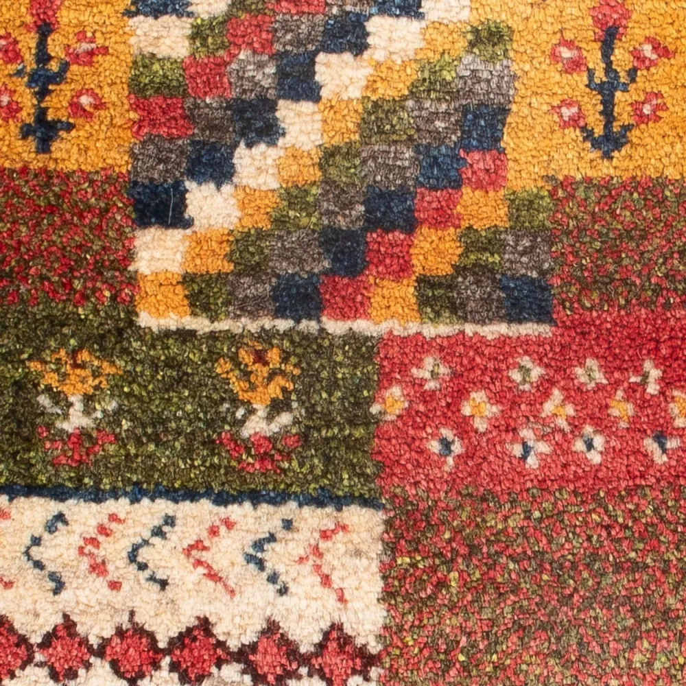 Gabbeh-teppe - persisk - 60 x 40 cm - flerfarget