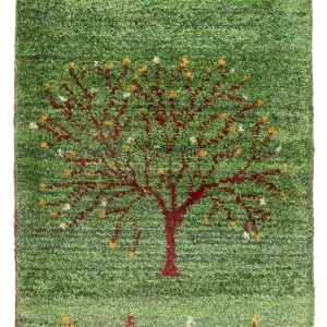 Gabbeh-teppe - persisk - 60 x 40 cm - flerfarget