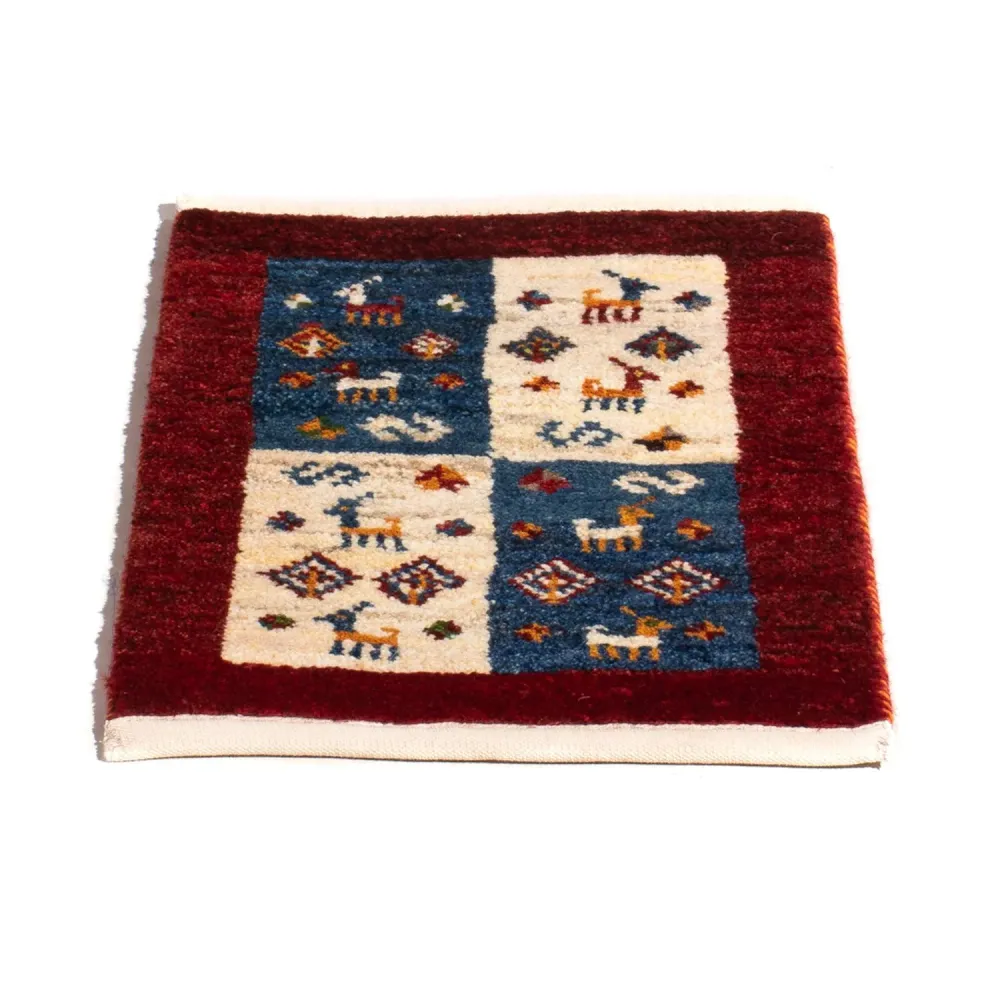 Gabbeh-teppe - persisk - 60 x 40 cm - flerfarget