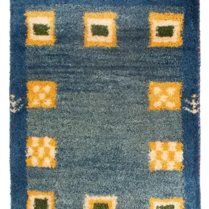Gabbeh-teppe - persisk - 60 x 40 cm - flerfarget