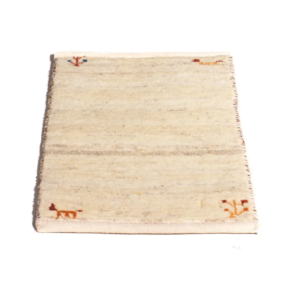 Gabbeh-teppe - persisk - 60 x 40 cm - krem