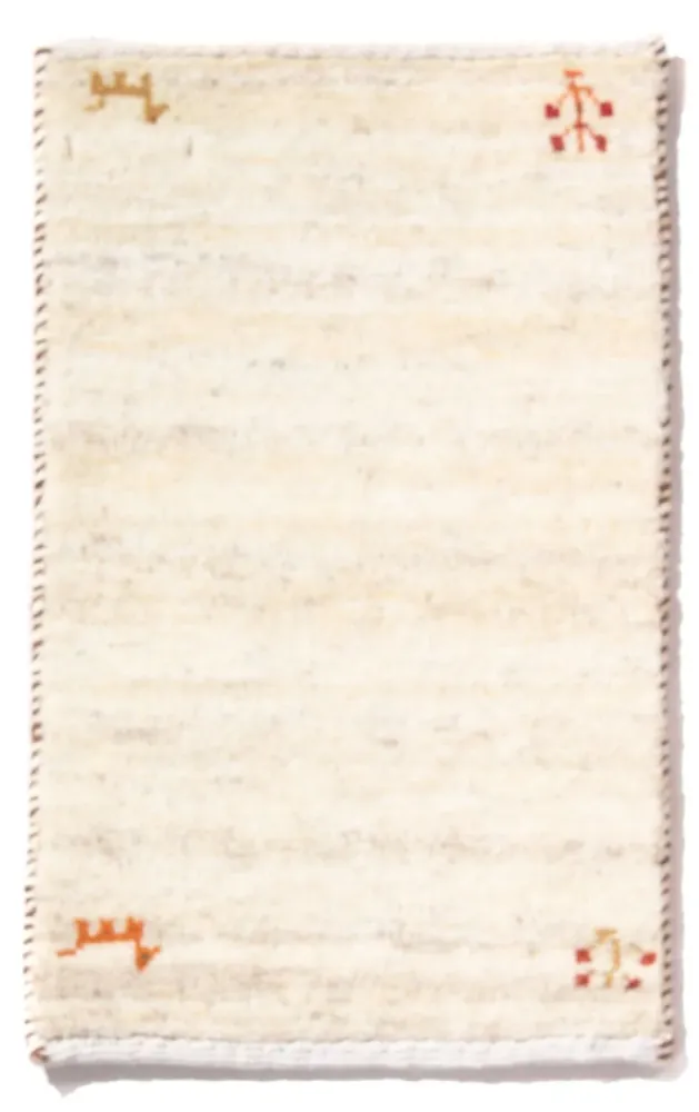 Gabbeh-teppe - persisk - 60 x 40 cm - krem