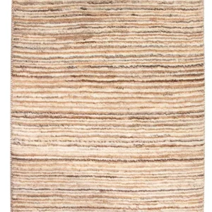 Gabbeh-teppe - persisk - 95 x 62 cm - mørk beige