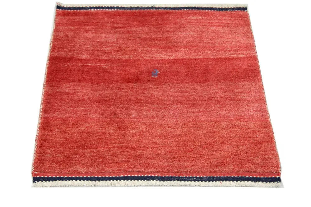 Gabbeh-teppe - persisk square - 111 x 111 cm - rød