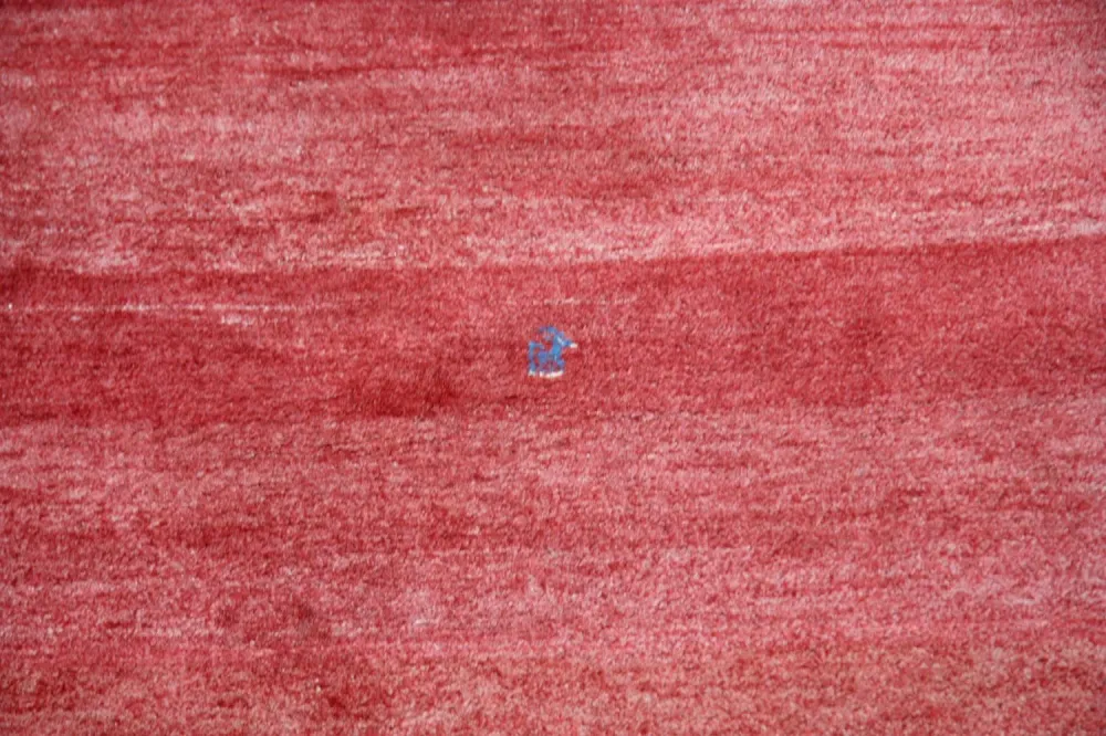 Gabbeh-teppe - persisk square - 111 x 111 cm - rød