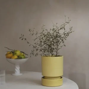 Hoff Glazed pale yellow 14 cm
