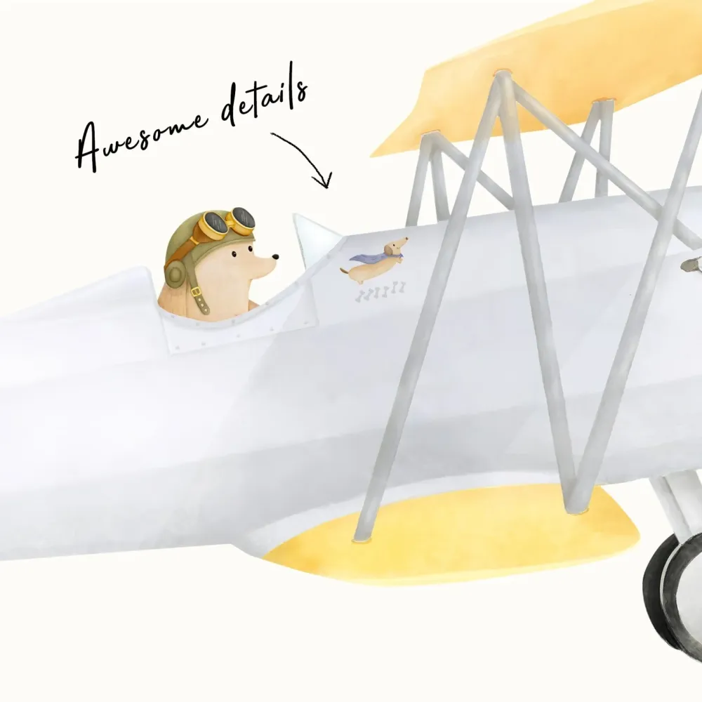 Hundepilot flyve veggklistremerker