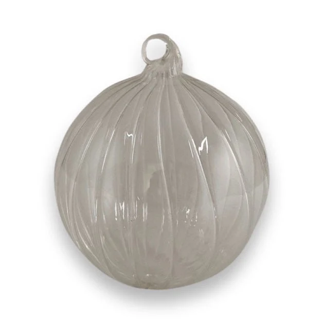Julekule i glass - klar - large