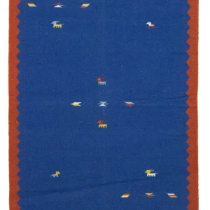 Kelim teppe - Trendy - 180 x 120 cm - blå