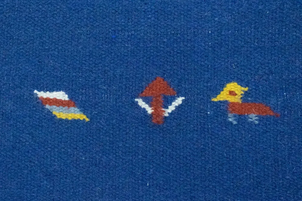 Kelim teppe - Trendy - 180 x 120 cm - blå
