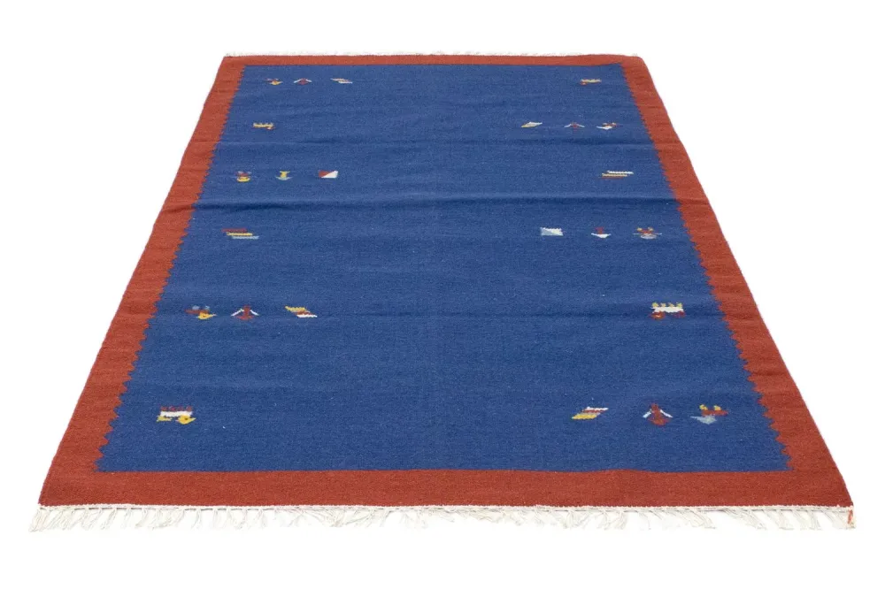Kelim teppe - Trendy - 180 x 120 cm - blå