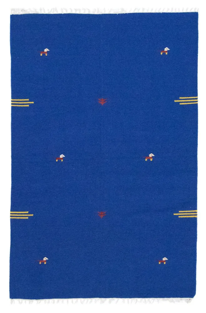 Kelim teppe - Trendy - 180 x 120 cm - blå