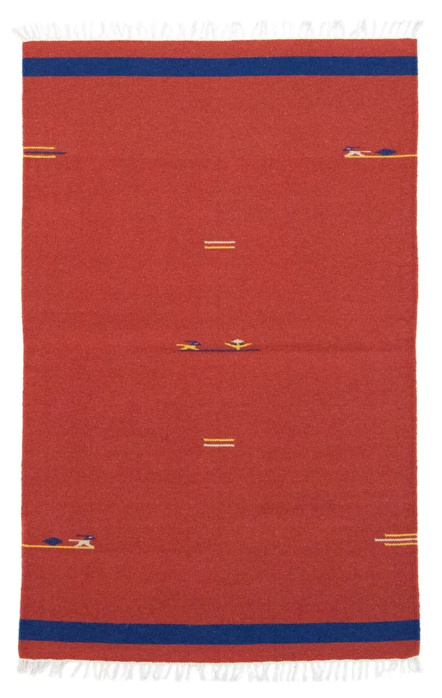 Kelim teppe - Trendy - 180 x 120 cm - rød