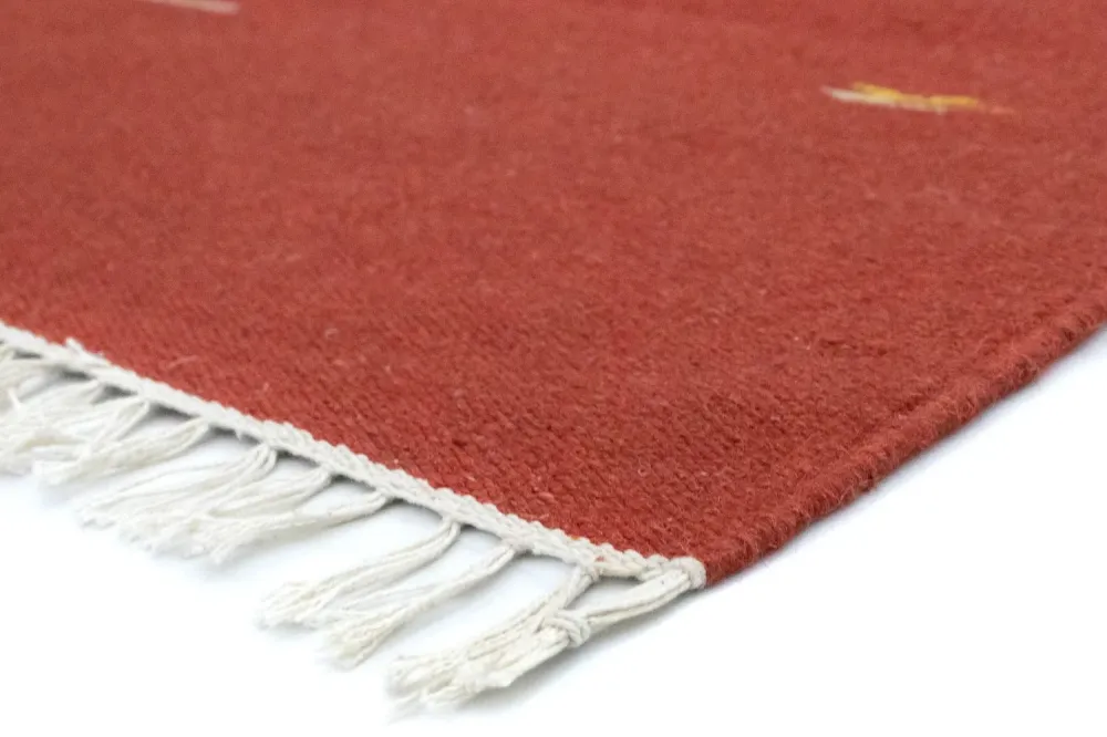Kelim teppe - Trendy - 180 x 120 cm - rød