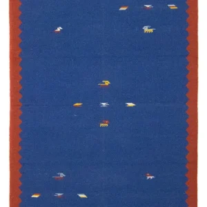 Kelim teppe - Trendy - 180 x 120 cm - blå