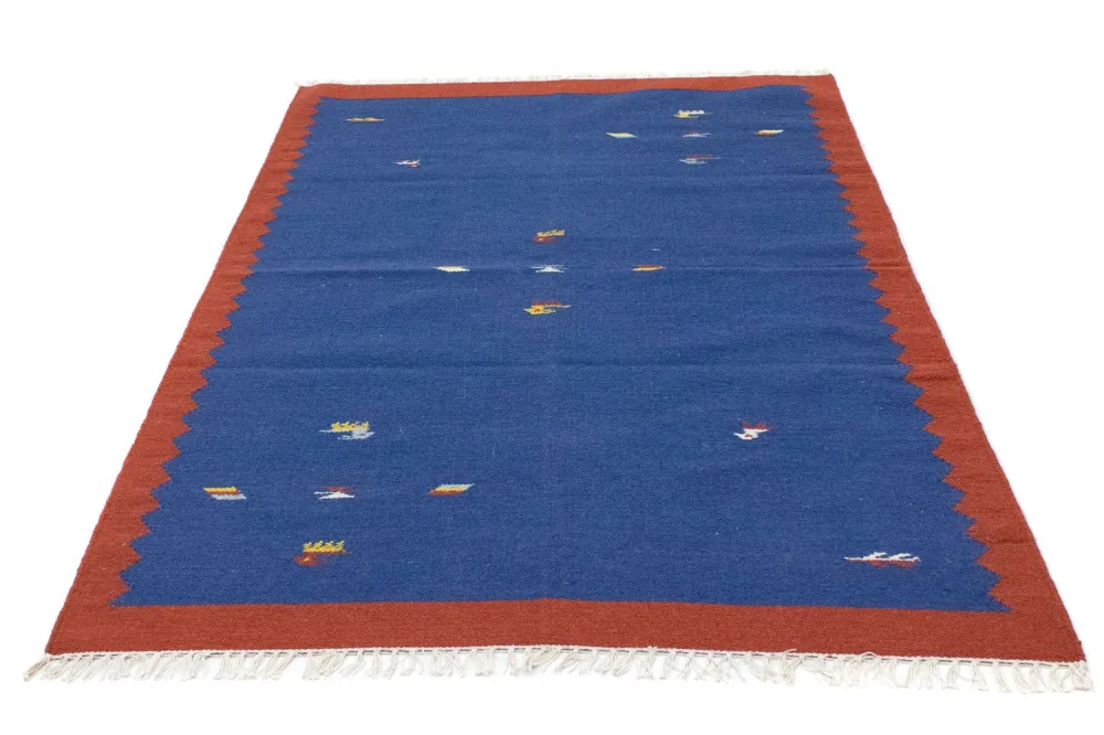 Kelim teppe - Trendy - 180 x 120 cm - blå