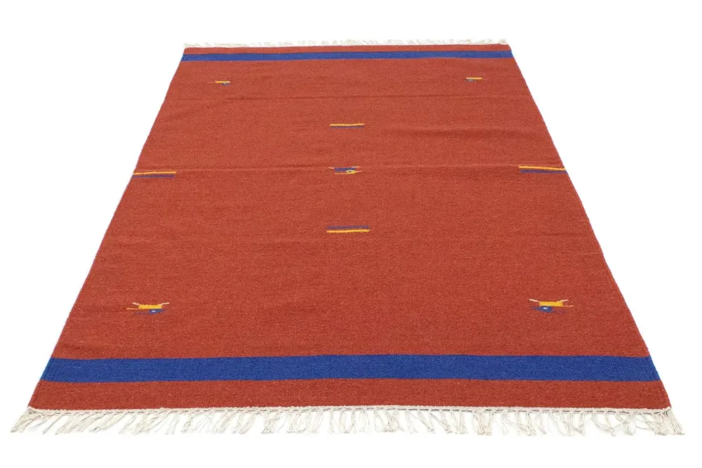 Kelim teppe - Trendy - 180 x 120 cm - rød