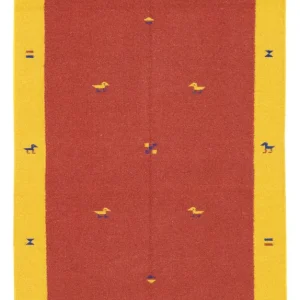 Kelim teppe - Trendy - 180 x 120 cm - rød