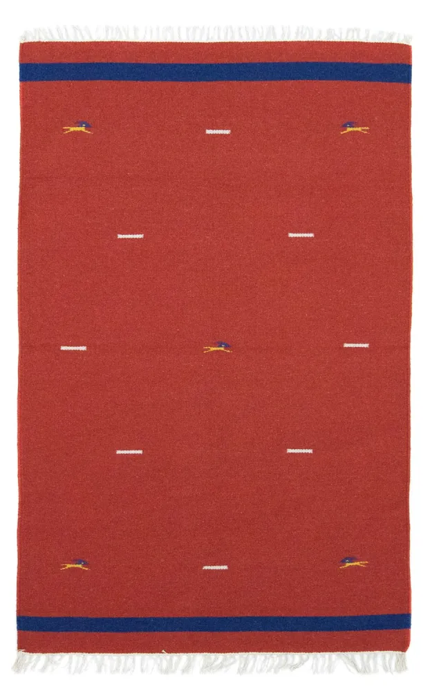 Kelim teppe - Trendy - 180 x 120 cm - rød