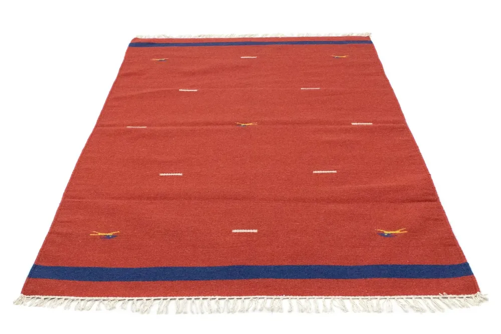 Kelim teppe - Trendy - 180 x 120 cm - rød