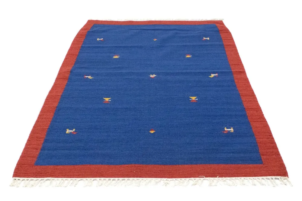 Kelim teppe - Trendy - 180 x 120 cm - blå