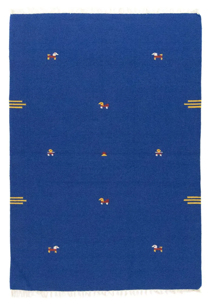 Kelim teppe - Trendy - 180 x 120 cm - blå