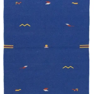 Kelim teppe - Trendy - 180 x 120 cm - blå