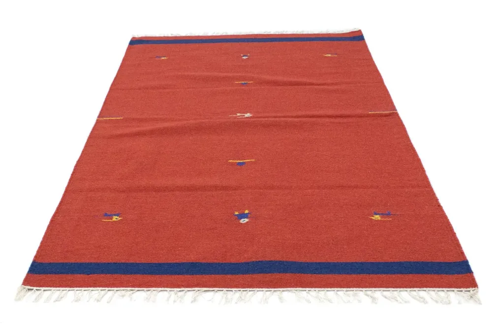 Kelim teppe - Trendy - 180 x 120 cm - rød