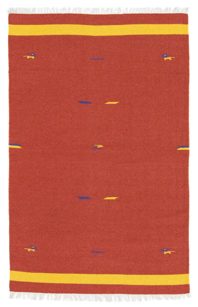 Kelim teppe - Trendy - 180 x 120 cm - rød