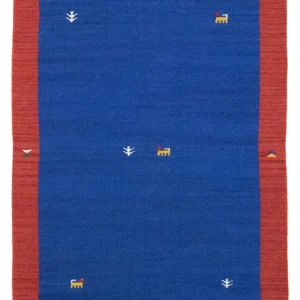 Kelim teppe - Trendy - 180 x 120 cm - blå