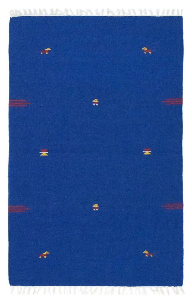 Kelim teppe - Trendy - 180 x 120 cm - blå
