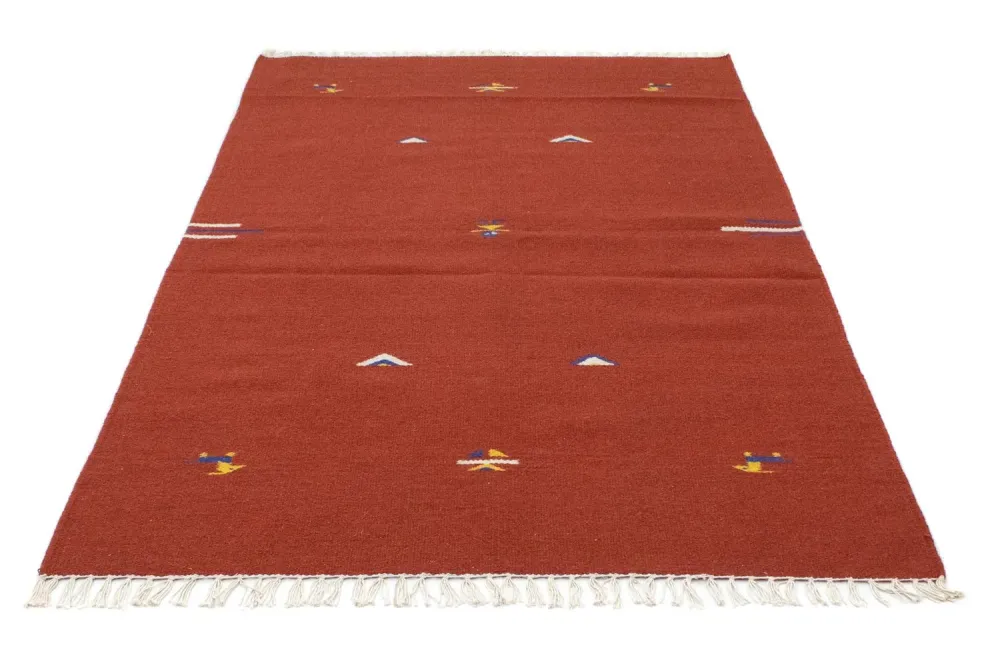 Kelim teppe - Trendy - 180 x 120 cm - rød