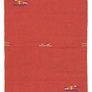Kelim teppe - Trendy - 180 x 120 cm - rød
