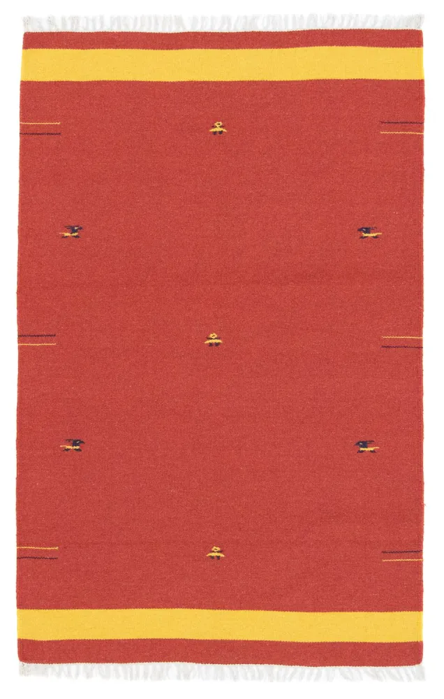 Kelim teppe - Trendy - 180 x 120 cm - rød