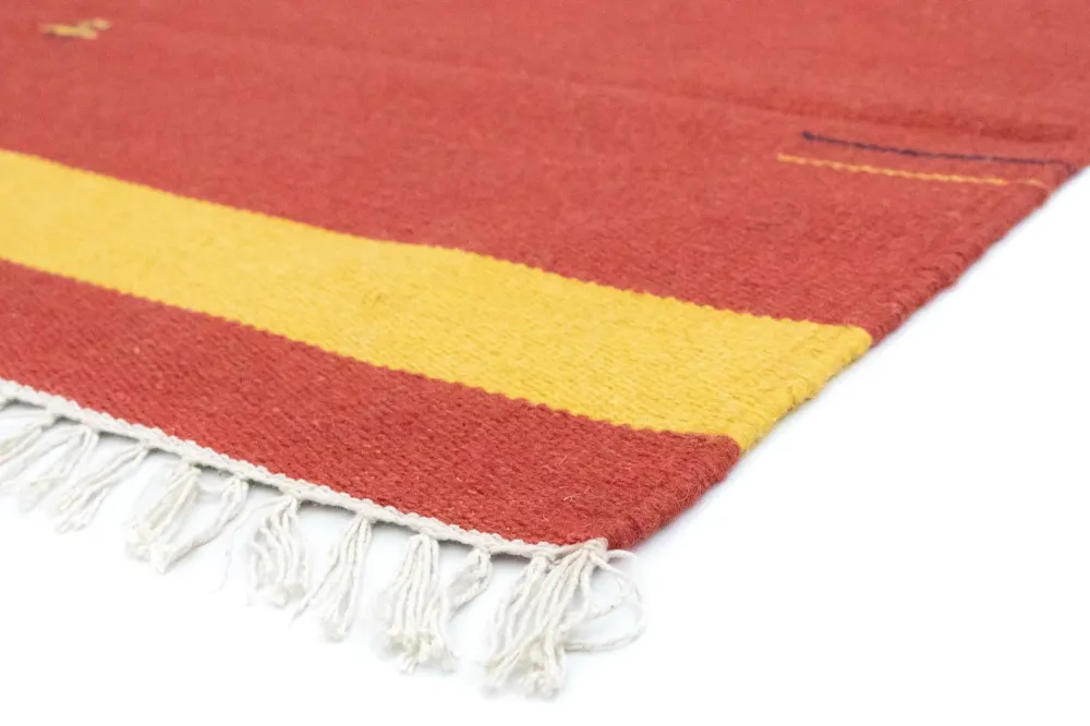 Kelim teppe - Trendy - 180 x 120 cm - rød