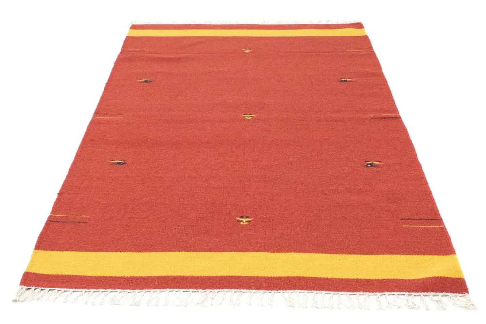 Kelim teppe - Trendy - 180 x 120 cm - rød