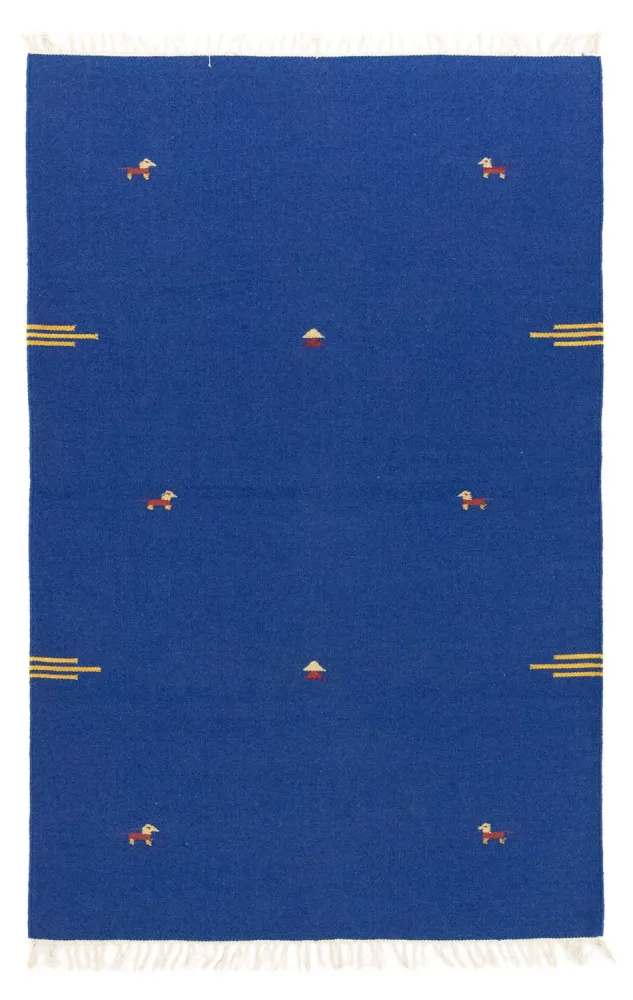 Kelim teppe - Trendy - 180 x 120 cm - blå