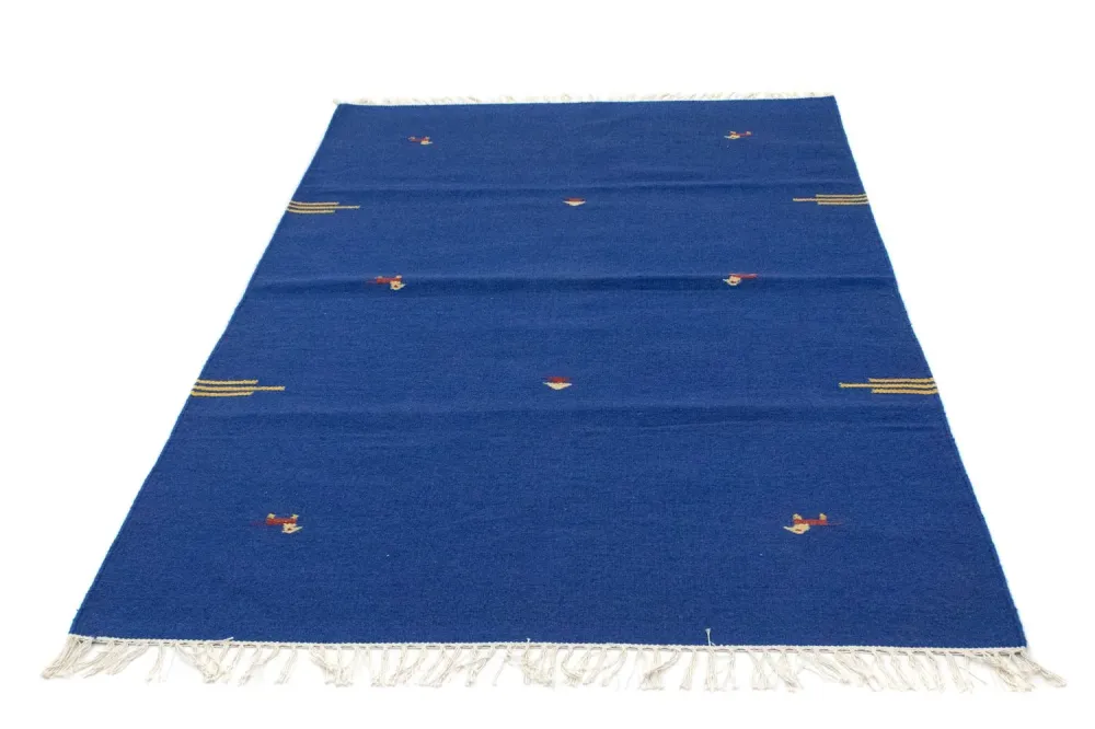 Kelim teppe - Trendy - 180 x 120 cm - blå